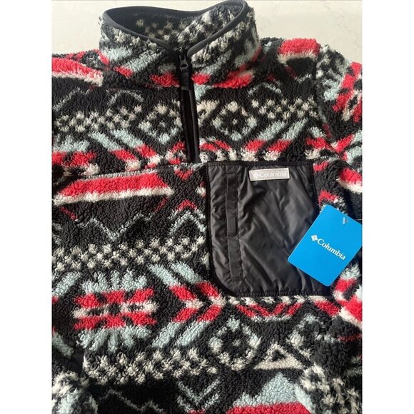 Columbia Western Women's West Bend 1/4 Zip Sherpa‎ Fleece Jacket Synchilla L NWT - Picture 1 of 5
